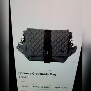 Lug Harness Crossbody Bag, Brushed Grey